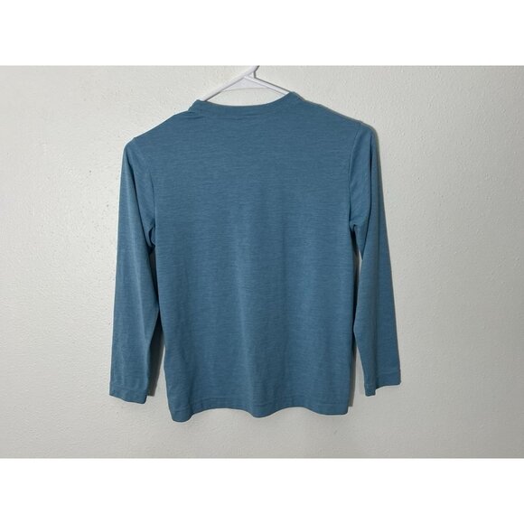Patagonia Kids Long Sleeve T Shirt Hike Shirt Blue Size Medium (10) - Picture 5 of 11
